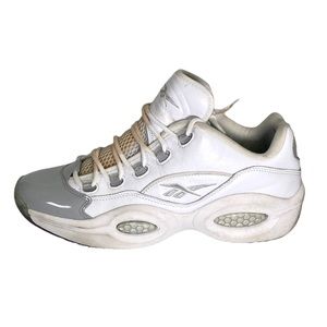 Reebok Question Low Grey Toe Sneakers GZ0366 Allen  Iverson Shoes White Sz 12
